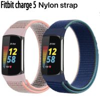 {zhiyun Watchshop}สายรัดห่วงไนลอนสำหรับ Fitbit Charge 5กีฬาสายรัดข้อมือสมาร์ทที่สะดวกสบายสำหรับ Fitbit Charge 5 Band Breathable Correa