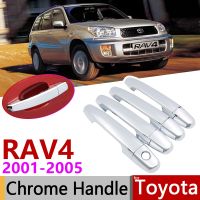 ▨✑ for Toyota RAV4 XA20 2001 2005 Luxuriou Chrome Exterior Door Handle Cover Car Accessories Stickers Trim Set 2002 2003 2004