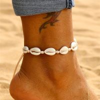 Bohemian Anklets for Women Handmade Leather Woven Natural Foot Jewelry Summer Beach Barefoot Bracelet ankle on Leg 2023