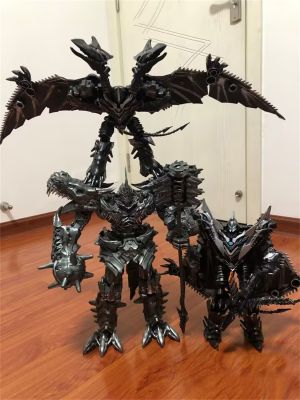 Transformed Dinosaur Toy Wing Dragon Dart Large Scale Enlarged High Mech Robot Model With A Height Of 28Cm