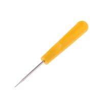 Stainless Steel Tennis Racquet Stringing Awl Tool with Yellow  Strings