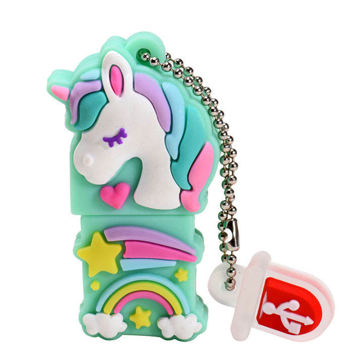 jaster-unicorn-usb-flash-drives-64gb-colorful-horse-memory-stick-32gb-ของขวัญสร้างสรรค์สำหรับเด็กไดรฟ์ปากกา16gb-ฟรี-key-chain-u-8g