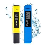 2Pcs TDS Meter Digital Water Tester Digital 0.0-14.0 PH Meter Tester 0-9990ppm TDS&amp;EC LCD Water Purity PPM Aquarium Filter