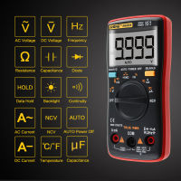 AN8009 มัลติมิเตอร์แบบดิจิตอล True-RMS ช่วงอัตโนมัติ NCV โอห์มมิเตอร์ AC/DC