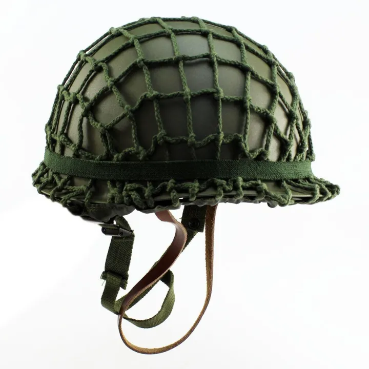 WWII WW2 US TACTICAL ARMY SOLDIER PARATROOPER M1 HELMET+COTTON ...