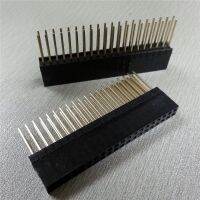 5PCS PC104 2x20 Pin double Row Straight Female Pin Header 2.54MM Pitch pin long 12MM Strip Connector Socket 2x20 40 PIN 2x20pin