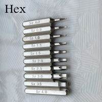 【cw】 10PCS S2 HEX Screwdriver Bits Set H0.7 0.9 1.0 1.3 1.5 2.5 3.0 3.5 4.0 Repair Plum Blossoms Repairing H4×28mm