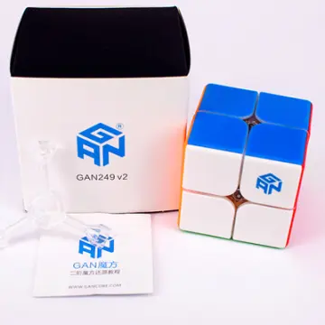 GAN 249 V2, 2x2 Speed Cube Gans Mini Cube Puzzle Toy 2x2x2 Magic Cube 49mm  (Stickerless) 