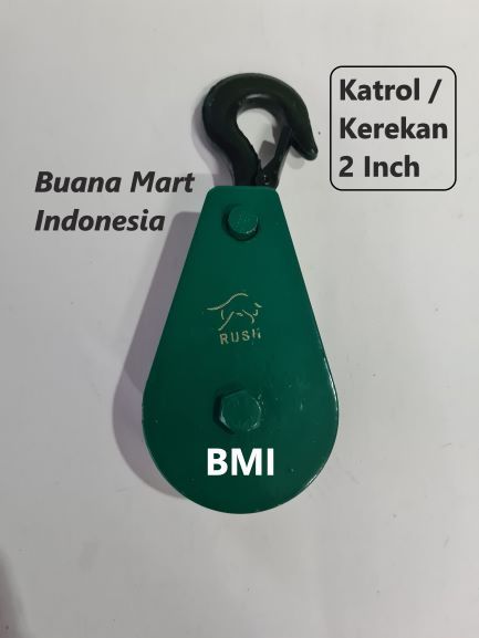 Katrol Kapal Barang 2 Inch Kerekan Timba Sumur Katrol Sumur