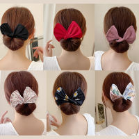 Broken Flower Adjustable Headband Hairpin for Women Girl Cloth Hair Circle Bun Maker Ponytail Holder Hair ided Accessories