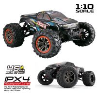 OuYunTingM JTY Toys 1:10รถ RC รถออฟโรดแบบบิ๊กฟุต IPX4กันน้ำได้46กม./ชม. รถรีโมตควบคุมวิทยุความเร็วสูงสำหรับ S