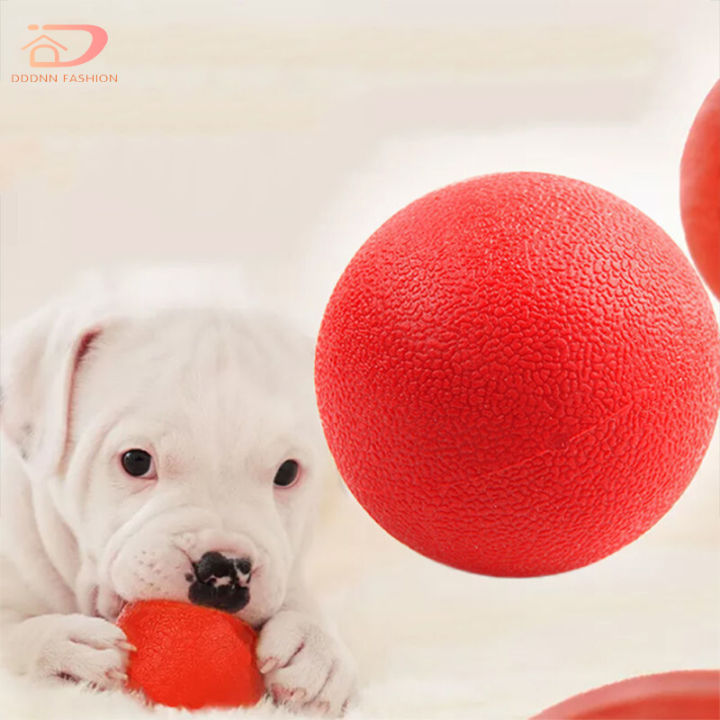 ลูกบอลเด้งดึ๋งของเล่นสัตว์เลี้ยงยางแข็งสำหรับสุนัขกัดลูกทนฝึกการกัดสำหรับลูกสุนัขบดฟัน