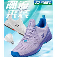 รองเท้าเทนนิสสำหรับทั้งหญิงและชาย YONEX 2023ใหม่รองเท้าแบดมินตันมืออาชีพน้ำหนักเบาสวมใส่สบายทนทานและระบายอากาศได้ดีรองเท้าแชมป์ SHTFR3