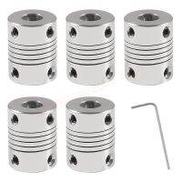 5Pcs 3D Printer Flexible Coupling 5mm to 8mm Compatible with NEMA 17 Stepper Motors with Hexagon Wrench for CNC Machine