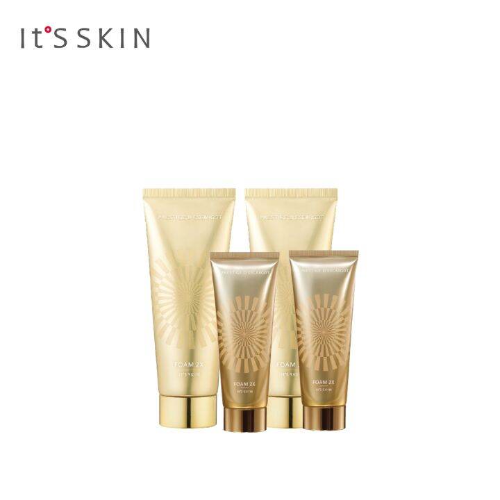 its-skin-prestige-foam-2x-d-escargot-150-ml-2-ชิ้น-อิทสกิน-โฟมล้างหน้า-สารสกัดจากเมือกหอยทาก-ผิวสะอาดล้ำลึก