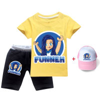 Itsfunneh ฤดูร้อนกางเกงขาสั้นชุดเสื้อแขนสั้นสำหรับเด็กหญิงเสื้อยืด All-Match ใหม่แฟชั่นบุคลิกภาพแขนสั้น + หมวกใหม่ TXD687เสื้อผ้าเด็กกีฬา Causal ชุดสูทแฟชั่น