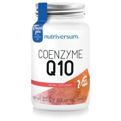 Nutriversum Coenzyme Q10 (CoQ10) (25 gm / 60 capsules) โคเอ็นไซต์คิว 10 (60 แคปซูล)