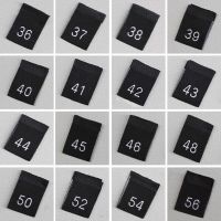 500Pcs Clothing Size Label Number Black Garment Clothes T Shirt Dress Cloth Pants Fabric Label Tag 35*12mm Stickers Labels