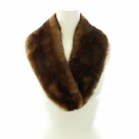 Lambleton Mink Fur Tippet Scarf Stole Brown Direct from Japan Secondhand