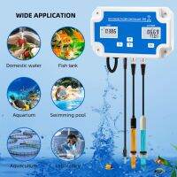 【LZ】►  3 em 1 tuya wi fi ph/orp/temperatura medidor de qualidade da água kit sem fio controlador ph detector aquário tanque peixes piscina orp tester