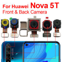 กล้องเดิมสำหรับหัวเว่ย Nova 5ครั้งด้านหน้าด้านหลังกลับขึ้นกล้องด้านหน้าหลักหันหน้าไปทางโมดูลกล้องขนาดเล็ก F LEX เคเบิ้ลส่วนทดแทน