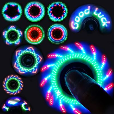 【Familiars】แฮนด์สปินเนอร์ ไจโร ของเล่น LED Fidget Spinner Mechanical Gyro สีสันสดใส ของเล่นเด็กผู้ใหญ่ เรืองแสง