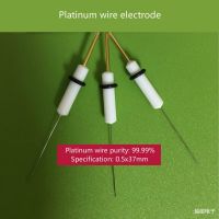 2023ลวดอิเล็กโทรดแพลทินัม,เคลือบ Polytetrafluoro,99.99% บริสุทธิ์ข้อมูลจำเพาะ0.5X37มม. 1.0X37มม.