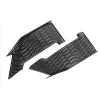 2Pcs ABS Carbon Fiber Front Fog Light Grille Lamp Frame DRL Cover Trim Sticker for Honda Civic 2019 2020