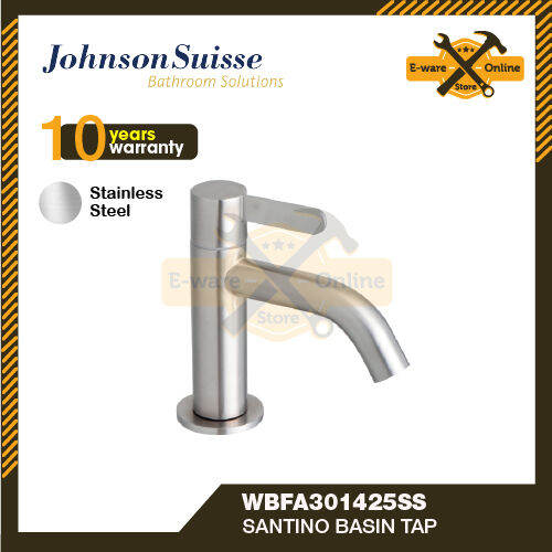 Johnson Suisse Santino SS 1/2" Basin Pillar Tap Bathroom Faucet Basin