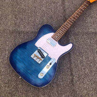 Tอุปกรณ์เครื่องใช้ไฟฟ้ากีตาร์ไฟฟ้า Fender,กีต้าร์ไฟฟ้าบูติกสีฟ้า Alder สายแบรนด์และถั่ว