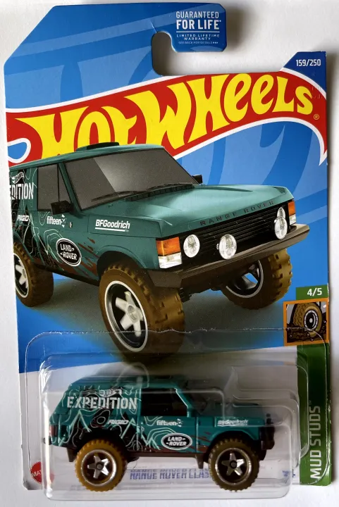 Hot Wheels - Mud Studs - Range Rover Classic Green (4-5) (24B/36A ...