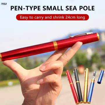 WHEEL UP Portable Pocket Telescopic Mini Fishing Pole Pen Shape