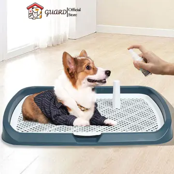 Large Dog Toilet With Column Detachable Dog Pee Fence Training Toilet Anti- Splash Pets WC Toilet Cleaning Potty Puppy Tray - AliExpress