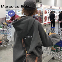 Marquise1997 เสื้อฮู้ด เสื้อแขนยาวอบอุ่น หลวมและสบาย คลาสสิค สบายๆ ทันสมัย ทันสมัย S011845 43Z231023