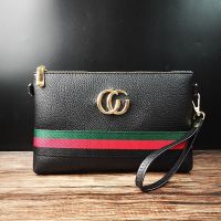 Clutch Bag Envelope Bag Large Capacity Mens Clutch Soft Leather Social Boy Trendy Unisex Striped Wallet Pu 【OCT】