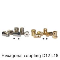 ตัวเชื่อมต่อ Cnc Hex Coupler Br D12ดุมล้อ L18 2/3/3.17/4/5/6/7/8Mm Coupling สำหรับ Decelerate ตัวต่อเพลามอเตอร์รถหุ่นยนต์ศิลปะ