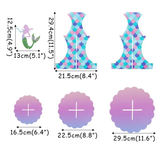 cod-free-cas-yixiao4564-ฐานเค้กปาร์ตี้นางเงือก1เซ็ต1st-ปาร์ตี้วันเกิดเด็กผู้หญิงที่ของตกแต่งงานแต่งงานเค้กนางเงือกใต้ท้องทะเล