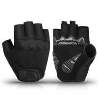 hotx【DT】 Cycling Gloves Mountain Half Road Racing Breathable Shock-absorbing Biking for Men