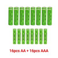 AA 1.5V 4800Mah/1.5V AAA 3800Mah + AAA แบตเตอรี่อัลคาไลน์แบบชาร์จไฟได้สำหรับผู้เล่นนาฬิกาของเล่น MP3เปลี่ยนแบตเตอรี่ Ni-MH