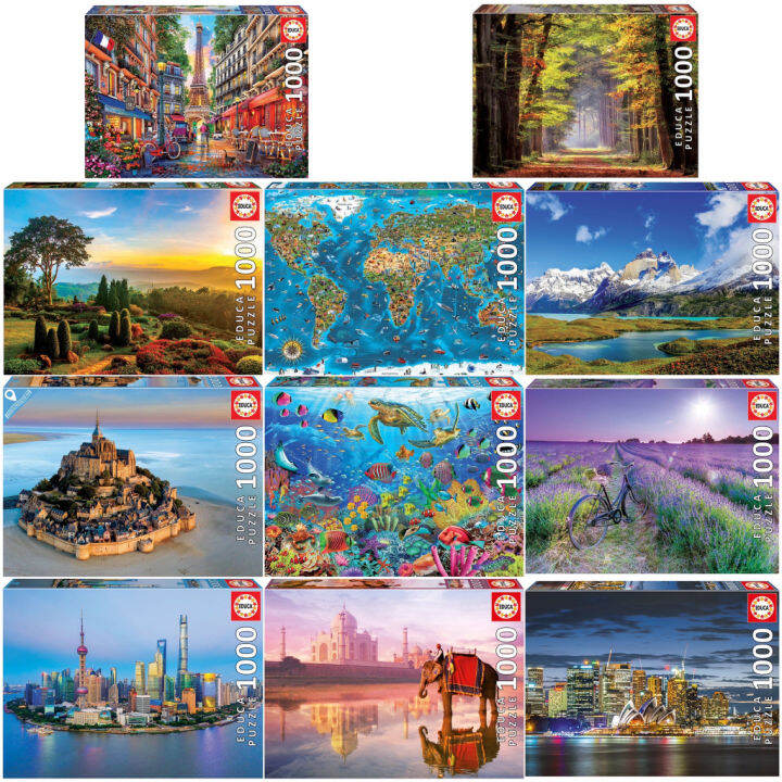 [สินค้าพรีออเดอร์] Educa Jigsaw Puzzle จิ๊กซอว์นำเข้า 1000 ชิ้น ...