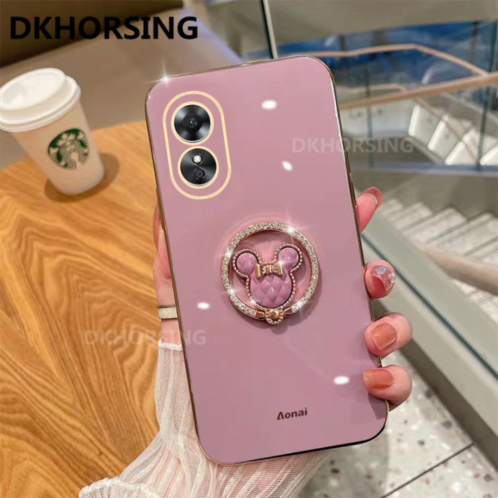 dkhorsing-oppo-เคสมือถือชุบโลหะใหม่-a78การ์ตูน5g-กล้องลวดลายน่ารักปกป้องปลอกอ่อน-oppo-2023-a78กับผู้ถือแหวน