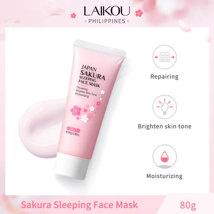 LAIKOU Japan Sakura Collagen Mask Sleeping Mask Antiaging Moisturizing