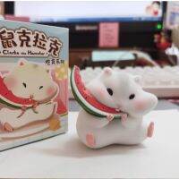 Genuine Hamster Clark Foodie series blind box Flocking Cute Girl Handmade mystery box toys