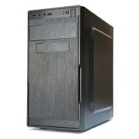 CASE (เคส) PLENTY รุ่น SATURN (PLSA25KBK) Micro ATX, มาพร้อมพัดลมขนาด 8 cm x 1 *No Power* (BLACK) ประกัน 1 ปี