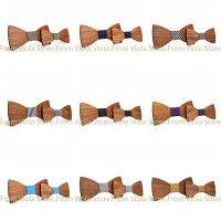 Hot Men Kids Novelty Fashion Real Wood Bowtie Butterfly Wooden Unique Gentle Suit Wedding Party Dinner Accessory Cravat Gift