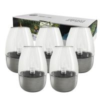 5Pcs Solar Candle Light IP65 Waterproof Inligent Control Mode LED Decoration Lamp For Courtyard Villa Garden Road