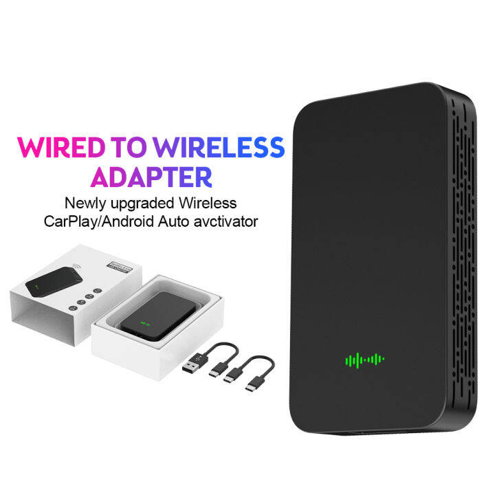 CarPlay แอนดรอยด์ตัวรับสัญญาณ WiFi อัตโนมัติแบบพกพา,2 In 1ฟังก์ชั่นคู่ ...