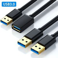 สายต่อ USB USB 3.0ตัวผู้-สายดาต้าตัวผู้เป็นตัวเมียตัวผู้-ตัวผู้ USB3.0 2.0สายต่อไฟสำหรับพีซีสายต่อ USB โทรทัศน์ USB