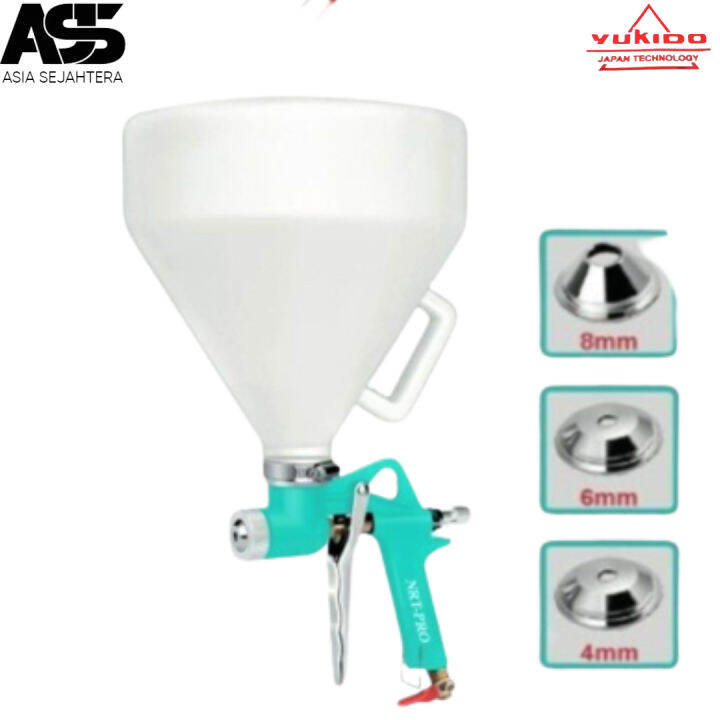 NRTPRO H5000G Spray Gun Hopper Cat Semen Tembok Air Cement Texture