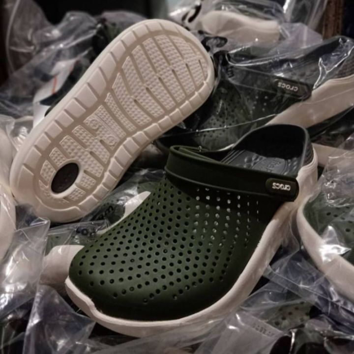 crocs-literide-clog-สินค้าใหม่-ขายดี-ชนช้อป-สีใหม่พร้อมส่ง-รองเท้าแตะ-รองเท้ารัดส้น-ชาย-หญิง-รองเท้าทรงหัวโต